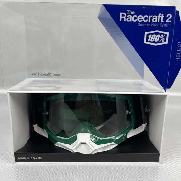100 Thieves Other - Motocross Goggles-The 100% Racecraft 2 - Milori Silver Mirror Lens - Clear Lens